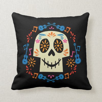 Disney Pixar Coco | Gothic Sugar Skull Throw Pillow