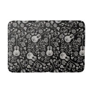 Disney Pixar Coco   Guitar & Rose Pattern Bath Mat