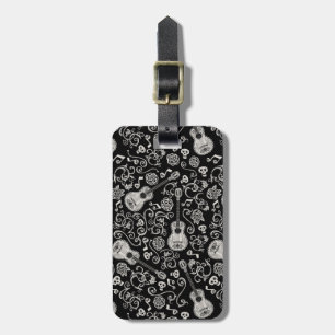 Disney Pixar Coco Guitar & Rose Pattern Luggage Tag