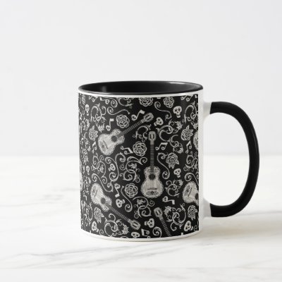 Disney Pixar Coco | Guitar &amp; Rose Pattern Mug