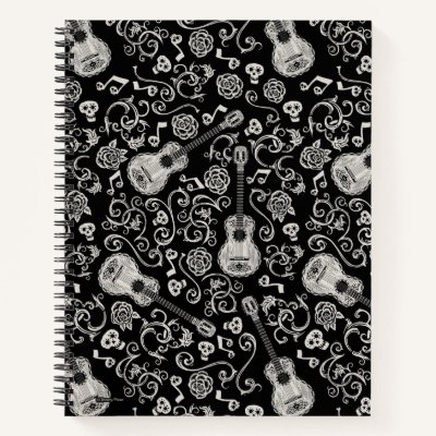 Disney Pixar Coco | Guitar &amp; Rose Pattern Notebook