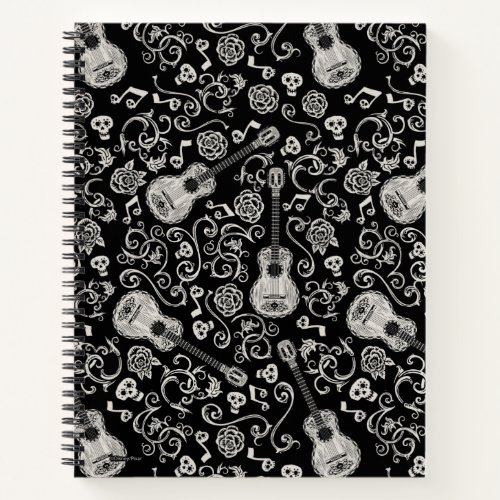 Disney Pixar Coco  Guitar  Rose Pattern Notebook