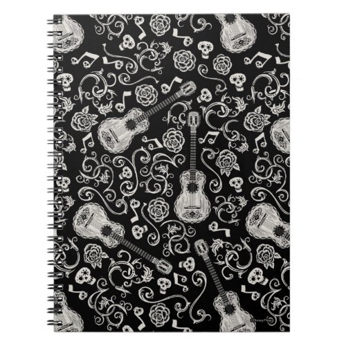 Disney Pixar Coco  Guitar  Rose Pattern Notebook