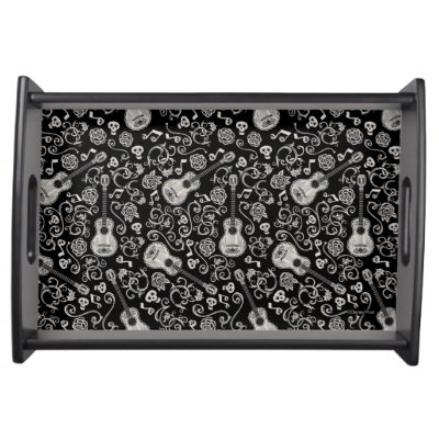 Disney Pixar Coco | Guitar &amp; Rose Pattern Serving Tray