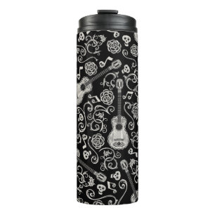 Disney Pixar Coco Guitar & Rose Pattern Thermal Tumbler