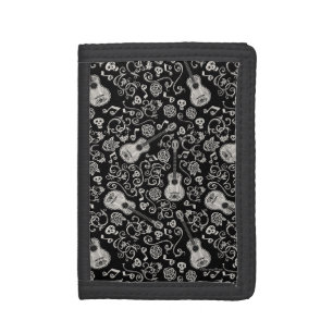 Disney Pixar Coco Guitar & Rose Pattern Tri-fold Wallet