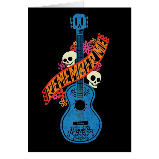 Disney Pixar Coco | Guitar Sugar Skulls Typography (Front)