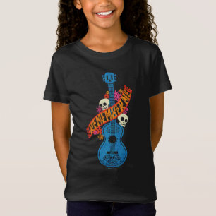 Disney Pixar Coco   Guitar Sugar Skulls Typography T-Shirt