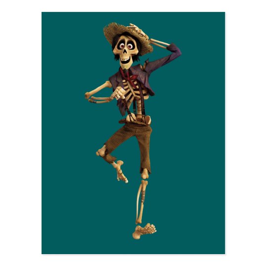 Disney Pixar Coco | Hector | Dancing Skeleton Postcard | Zazzle.com