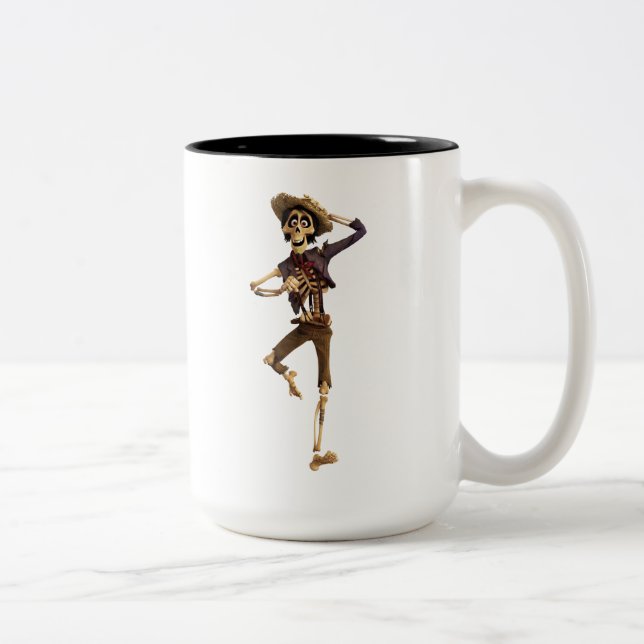Disney Pixar Coco | Hector | Dancing Skeleton Two-Tone Coffee Mug (Right)