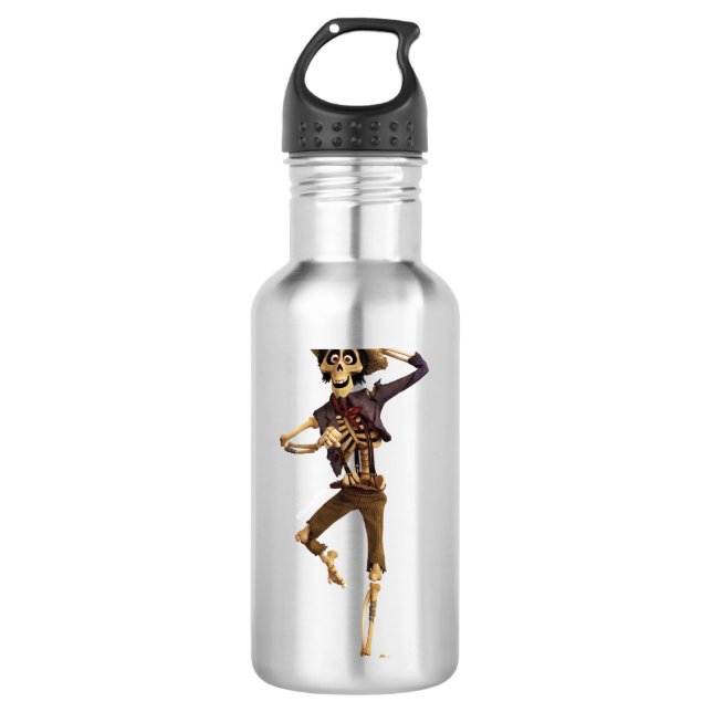Disney Pixar Coco | Hector | Dancing Skeleton Water Bottle (Front)