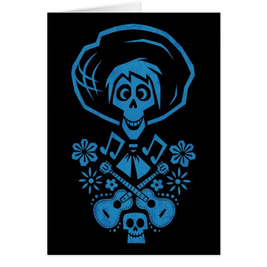 Disney Pixar Coco | Hector | Guitar Silhouette Cards (Front)