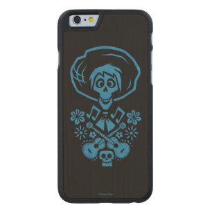Disney Pixar Coco Hector Guitar Silhouette Carved Maple iPhone 6 Slim Case