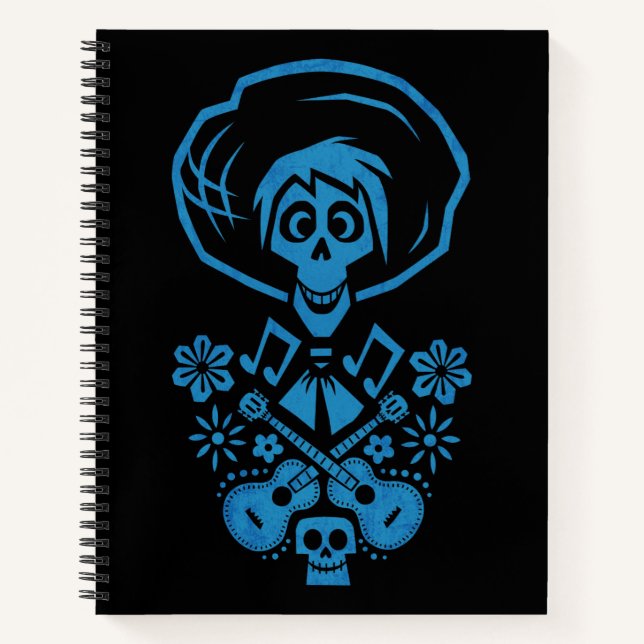 Disney Pixar Coco | Hector | Guitar Silhouette Notebook (Front)