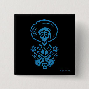 Disney Pixar Coco   Hector   Guitar Silhouette Pinback Button