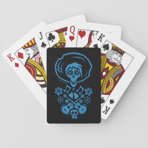 Disney Pixar Coco  Hector  Guitar Silhouette Playing Cards