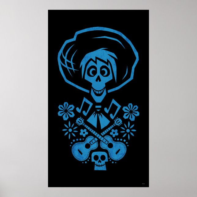 Disney Pixar Coco | Hector | Guitar Silhouette Poster (Front)