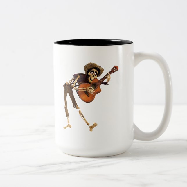 Disney Pixar Coco | Hector | Playing Guitar Two-Tone Coffee Mug (Right)