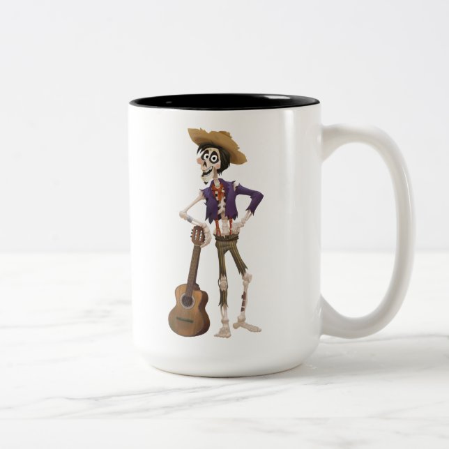 Disney Pixar Coco | Hector | Standing with Guitar Two-Tone Coffee Mug (Right)