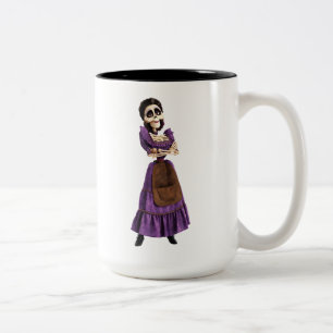 Disney Pixar Coco Imelda Skeleton Grandmother Two-Tone Coffee Mug