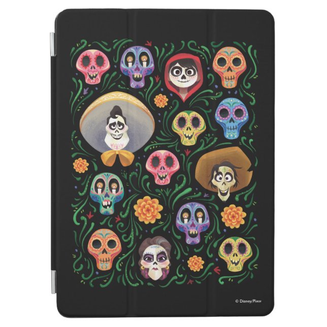 Disney Pixar Coco | Land of the Dead - Sugar Skull iPad Air Cover (Front)
