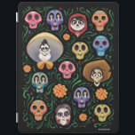 Disney Pixar Coco | Land of the Dead - Sugar Skull iPad Smart Cover<br><div class="desc">Coco is a cultural story that follows Miguel Rivera as he travels to the Land of the Dead after stealing his ancestor’s guitar turns him into a ghost. Inspired by the traditional Mexican holiday, Día De Los Muertos (Day of the Dead), this black gothic design features an assortment of ghost-like...</div>