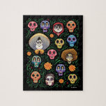 Disney Pixar Coco | Land of the Dead - Sugar Skull Jigsaw Puzzle<br><div class="desc">Coco is a cultural story that follows Miguel Rivera as he travels to the Land of the Dead after stealing his ancestor’s guitar turns him into a ghost. Inspired by the traditional Mexican holiday, Día De Los Muertos (Day of the Dead), this black gothic design features an assortment of ghost-like...</div>
