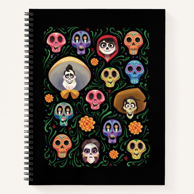 Disney Pixar Coco | Land of the Dead - Sugar Skull Notebook (Front)
