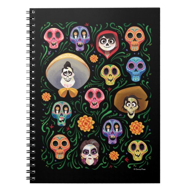 Disney Pixar Coco | Land of the Dead - Sugar Skull Notebook (Front)
