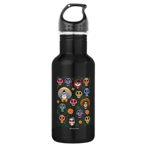 Disney Pixar Coco  Land of the Dead _ Sugar Skull Stainless Steel Water Bottle