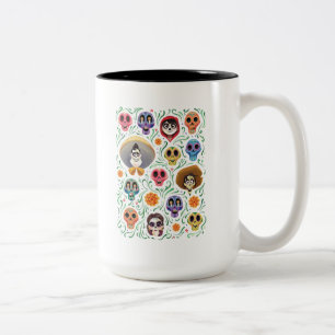 Disney Pixar Coco Land of the Dead - Sugar Skull Two-Tone Coffee Mug