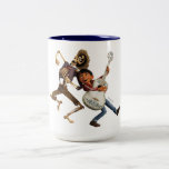 Disney Pixar Coco | Miguel | Dancing Friends Two-Tone Coffee Mug<br><div class="desc">An image from the hit kids film Coco feature your heroes Miguel and Hector. This troublesome duo are celebrating the day of the dead in style, dancing away in this colorful design. Two cool characters that are sure to bring a smile to your face. Embrace the fiesta with a cartoon...</div>
