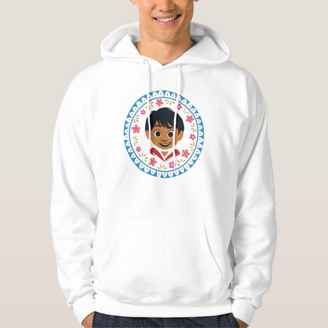 Disney Pixar Coco | Miguel | Floral Graphic Hoodie (Front)