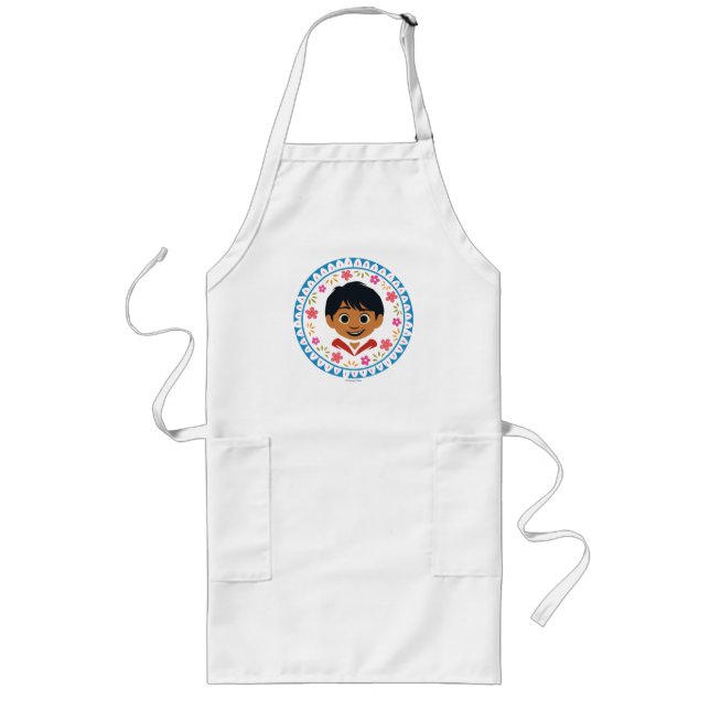 Disney Pixar Coco | Miguel | Floral Graphic Long Apron (Front)
