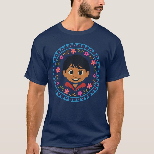 Disney Pixar Coco | Miguel | Floral Graphic T-Shirt (Front)