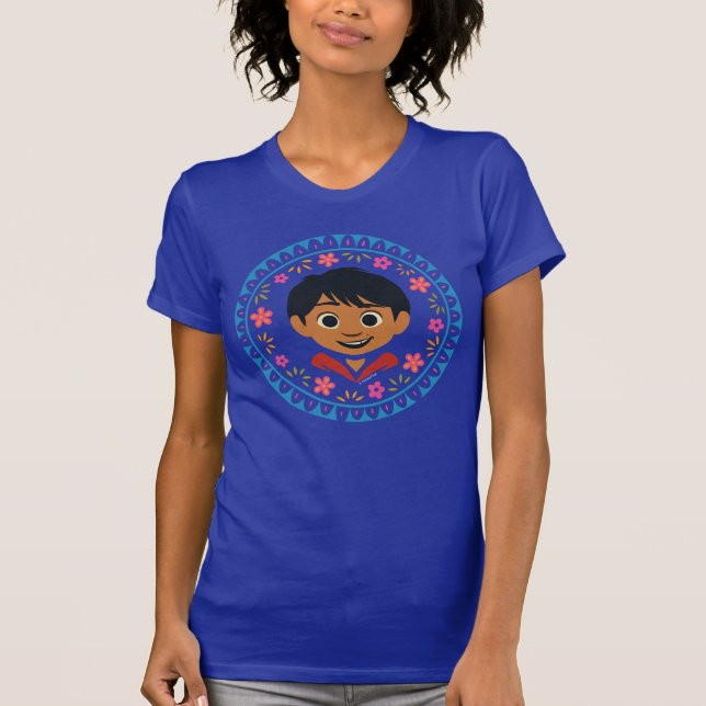 Disney Pixar Coco | Miguel | Floral Graphic T-Shirt (Front)