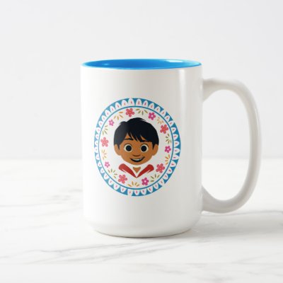 Disney Pixar Coco | Miguel | Floral Graphic Two-Tone Coffee Mug