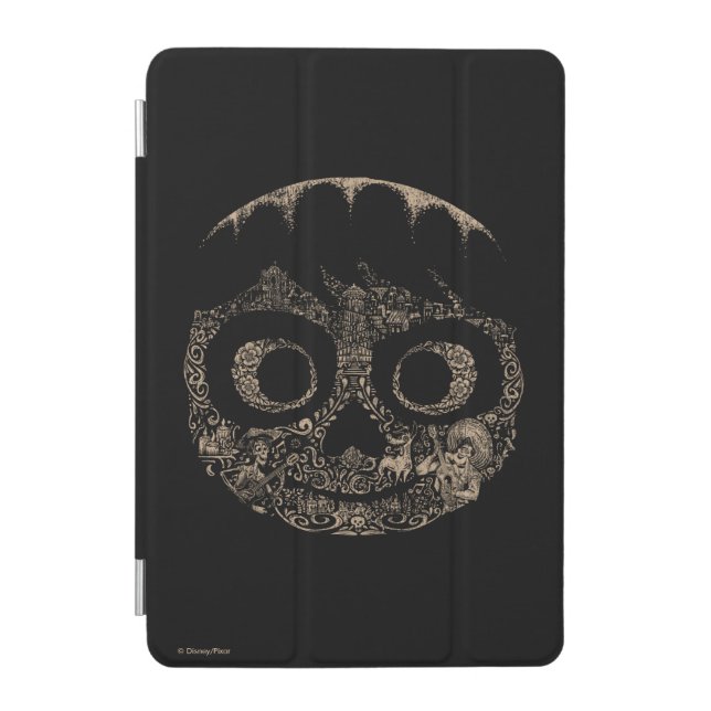Disney Pixar Coco | Miguel | Ornate Skull Graphic iPad Mini Cover (Front)