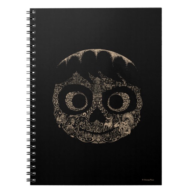 Disney Pixar Coco | Miguel | Ornate Skull Graphic Notebook (Front)