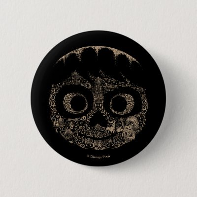 Disney Pixar Coco | Miguel | Ornate Skull Graphic Pinback Button