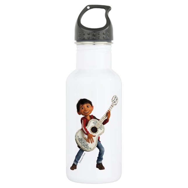 Disney Pixar Coco | Miguel | Playing Guitar Stainless Steel Water Bottle (Front)