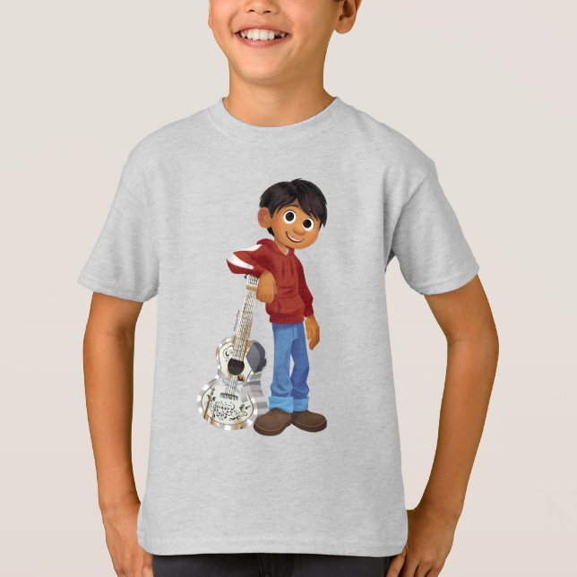 Disney Pixar Coco | Miguel | Playing Guitar T-Shirt (Front)