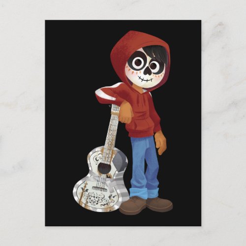 Disney Pixar Coco  Miguel  Standing with Guitar Postcard