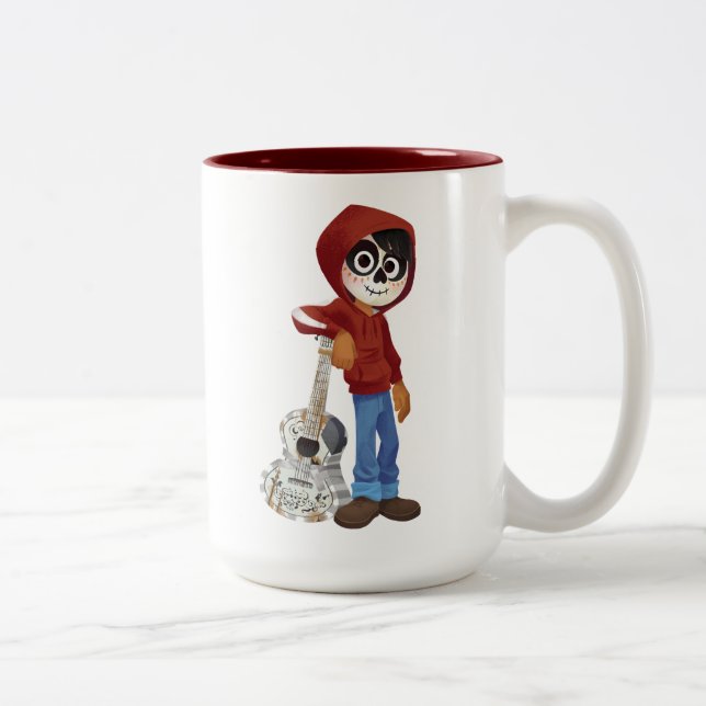 Disney Pixar Coco | Miguel | Standing with Guitar Two-Tone Coffee Mug (Right)