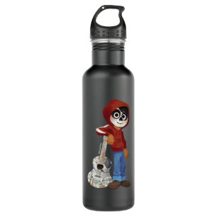 Disney Pixar Coco Miguel Standing with Guitar Water Bottle