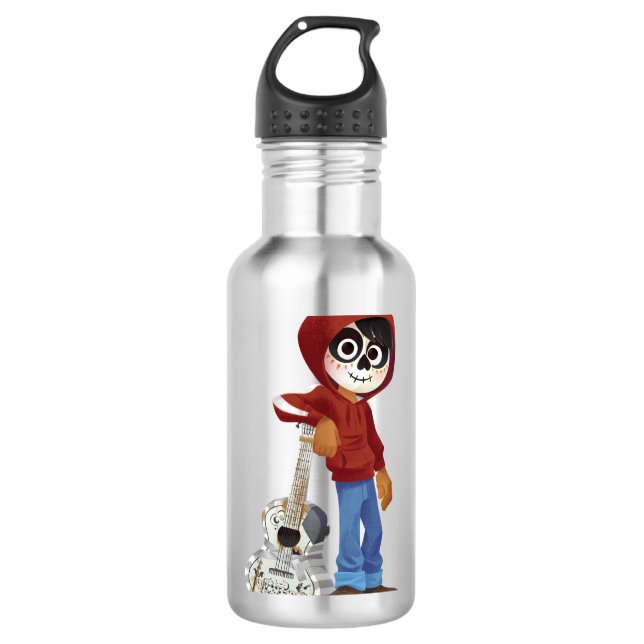 Disney Pixar Coco | Miguel | Standing with Guitar Water Bottle (Front)