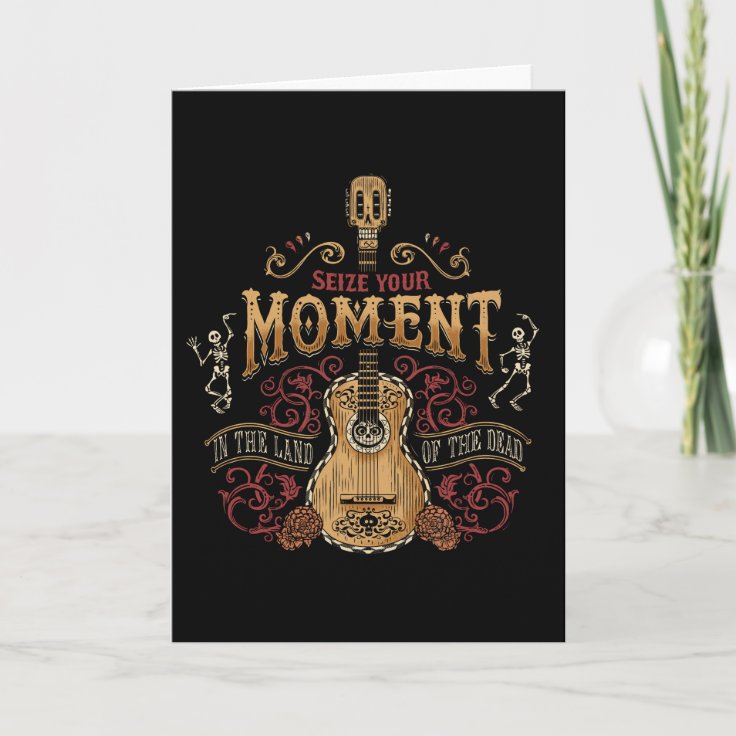 Disney Pixar Coco | "Seize Your Moment" Quote Card | Zazzle
