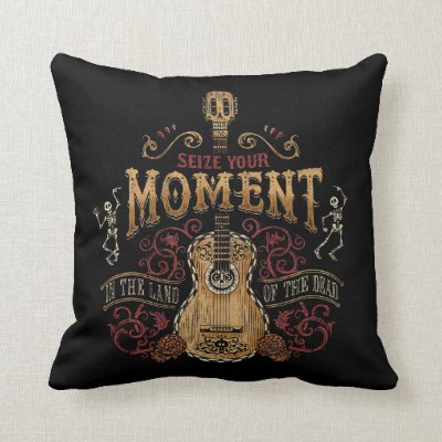 Disney Pixar Coco | "Seize Your Moment" Quote Throw Pillow