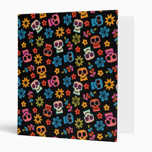 Disney Pixar Coco   Sugar Skull & Floral Pattern Binder