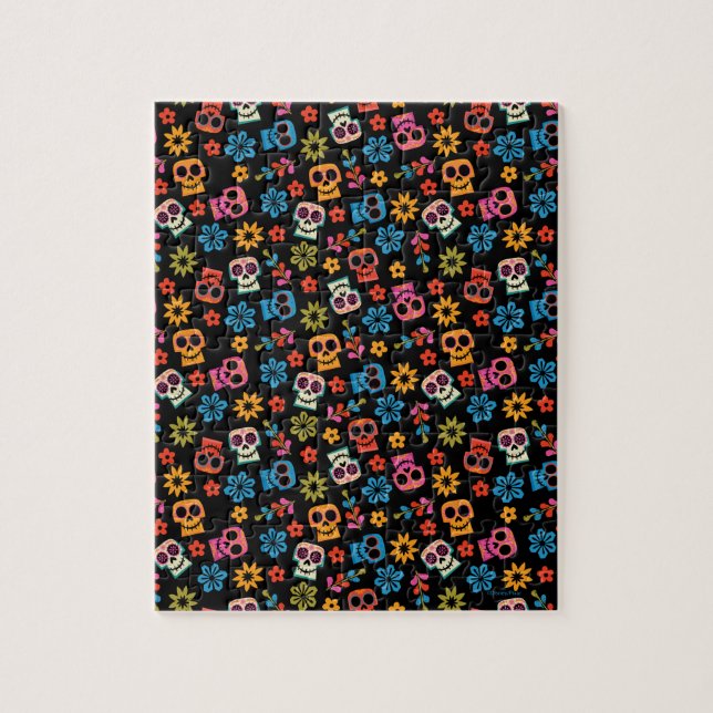Disney Pixar Coco | Sugar Skull & Floral Pattern Jigsaw Puzzle (Vertical)